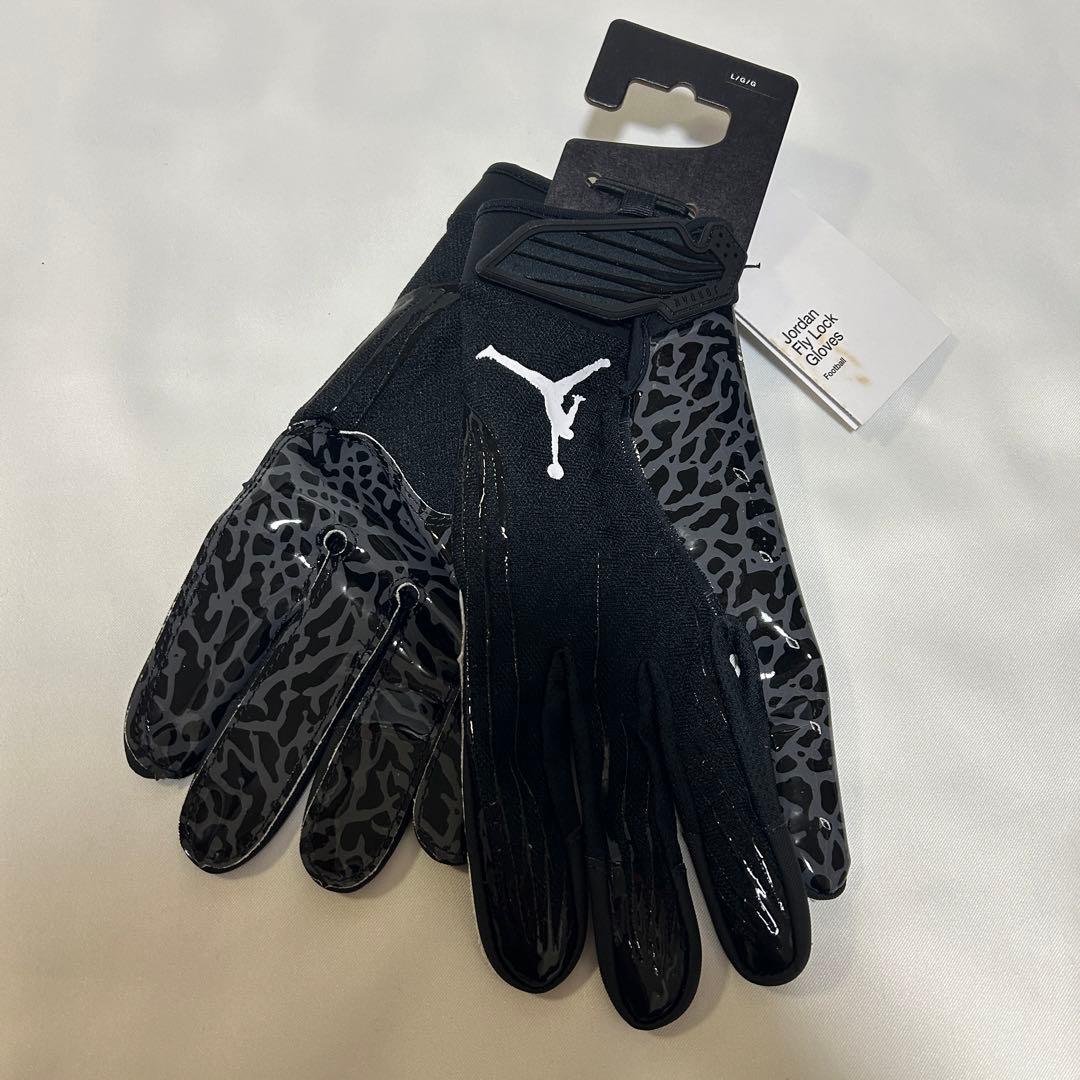 【新品】 アメフト Jordan Fly Lock　グローブ　Black　L