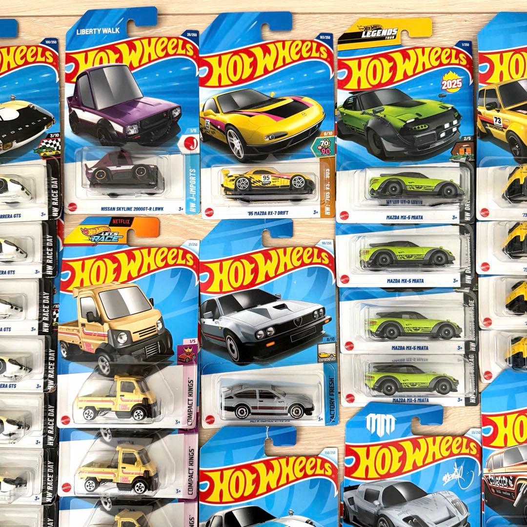 【新品•未開封】ホットウィール 100台　まとめ売り RX-7 パトカー　GTR