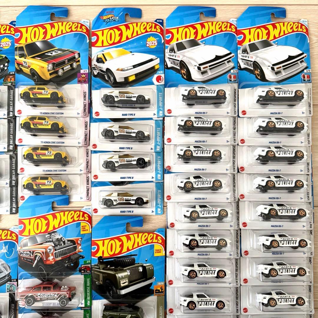 【新品•未開封】ホットウィール 100台　まとめ売り RX-7 パトカー　GTR
