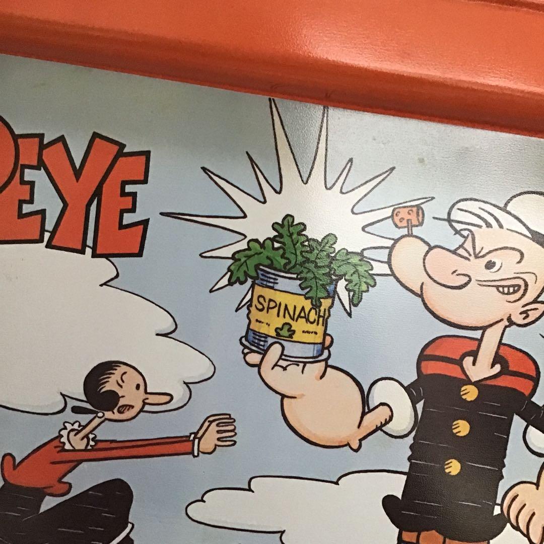 70s ポパイ ブリキテーブル ビンテージ POPEYE