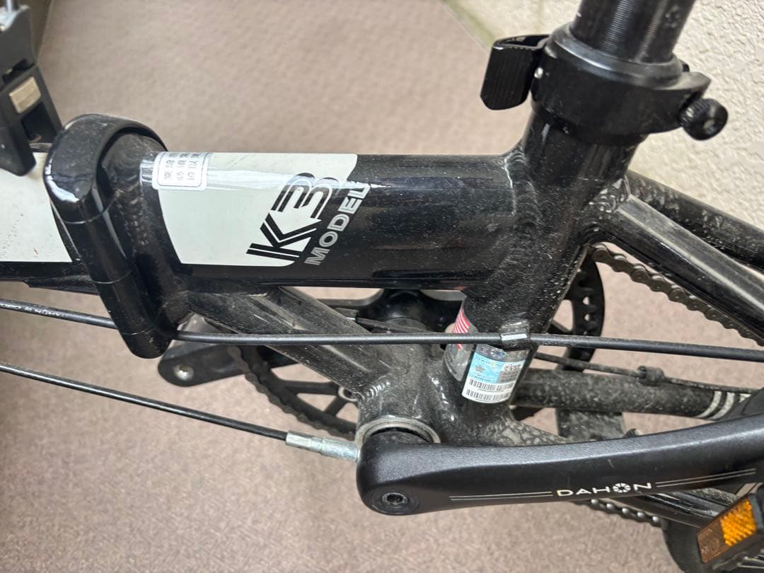 DAHON K3 折りたたみ自転車 黒/白