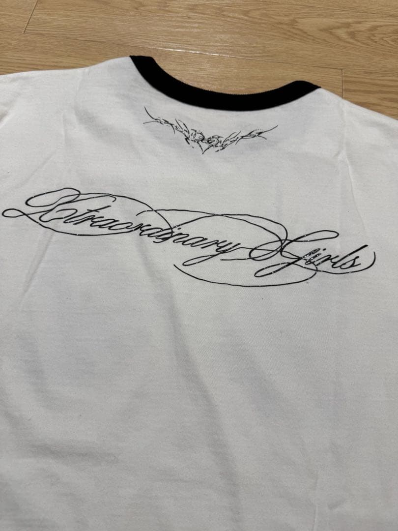 XG×DIDU ENG Ringer Tee ホワイト