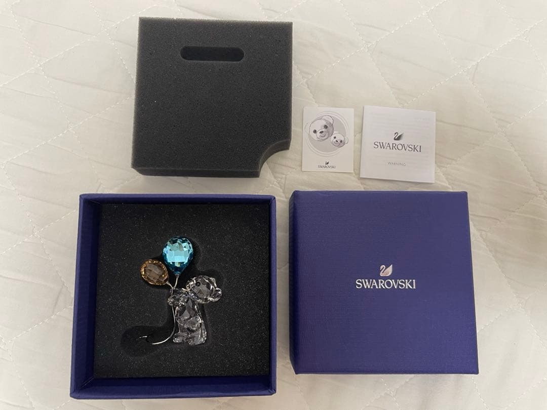 SWAROVSKI 風船ベア クマ メモ フォトスタンド