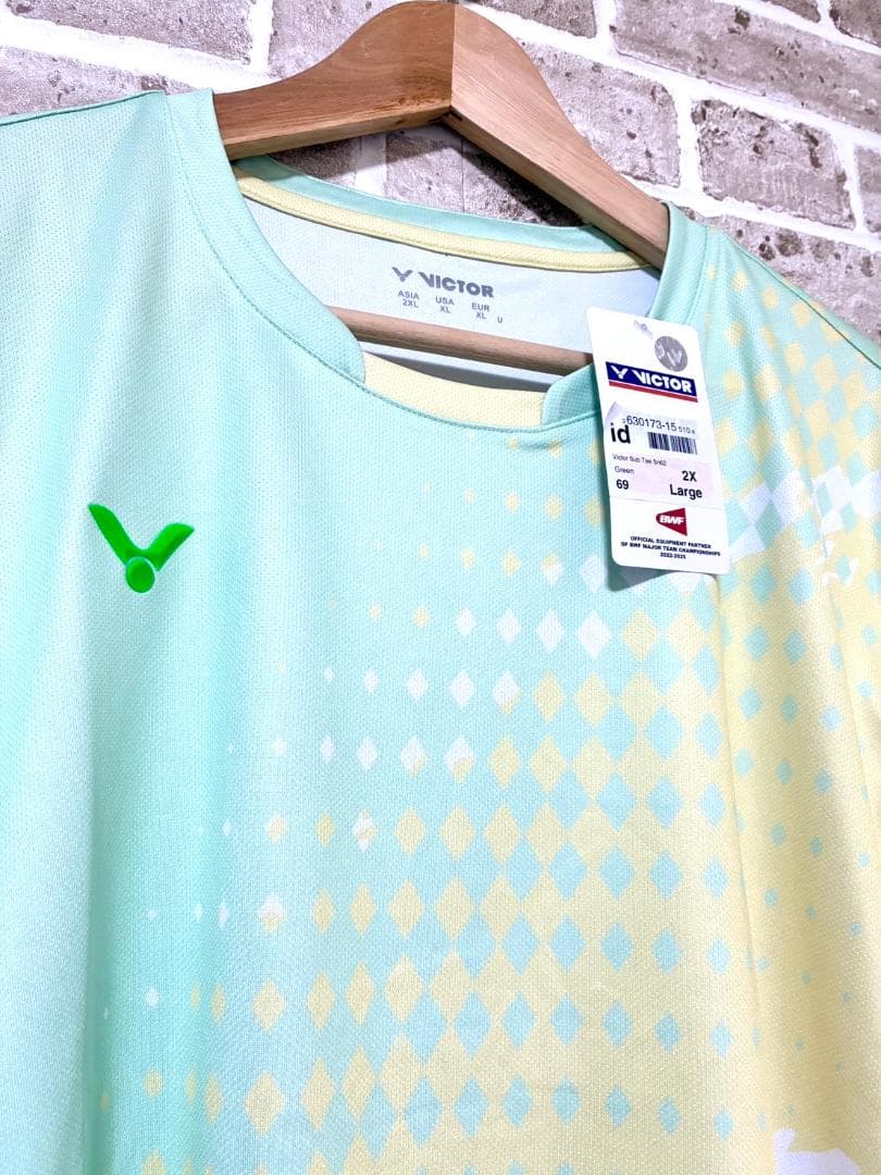 【早い者勝ち✨】新品 ビクター メンズ 半袖 ゲームシャツ 2XL マルチカラー