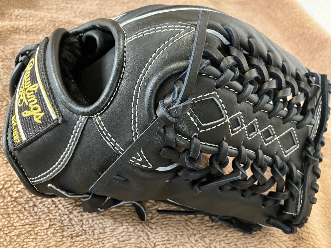 お値下げ中⭐︎新品⭐︎Rawlings 硬式グローブ　外野手　ブラック