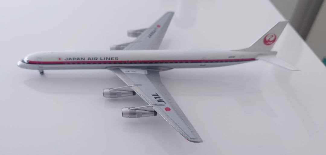 【稀少】日本航空 DC-8-61鶴丸塗装 JA8041 1/200