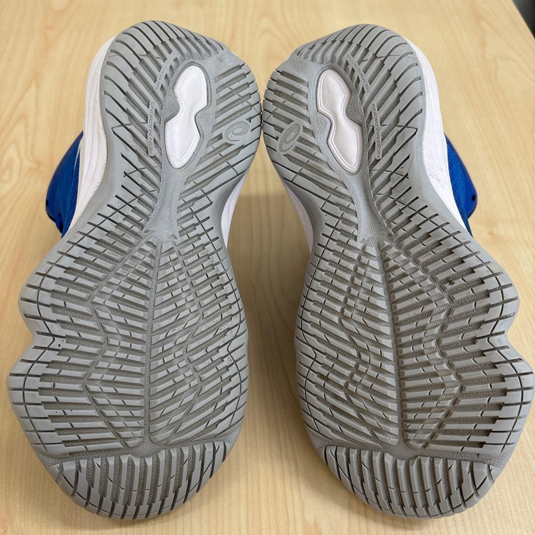 asics バスケットボールシューズ ハイカット 青　22.5㎝