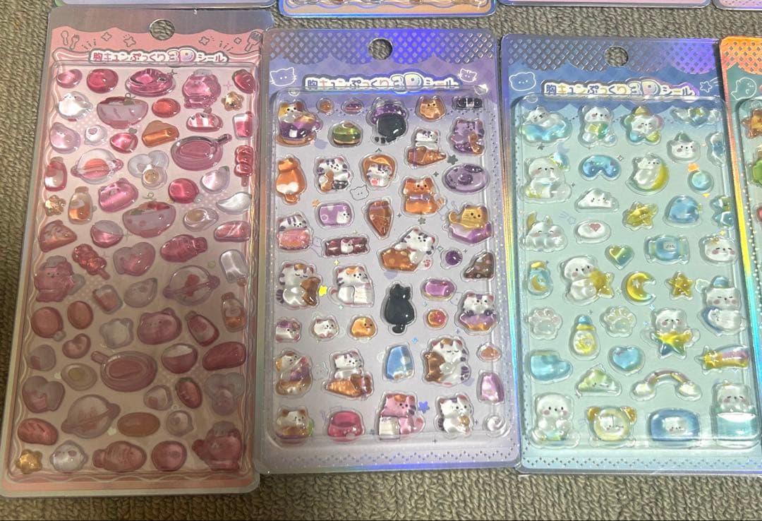 胸キュンぷっくり3Dシール 11枚セット