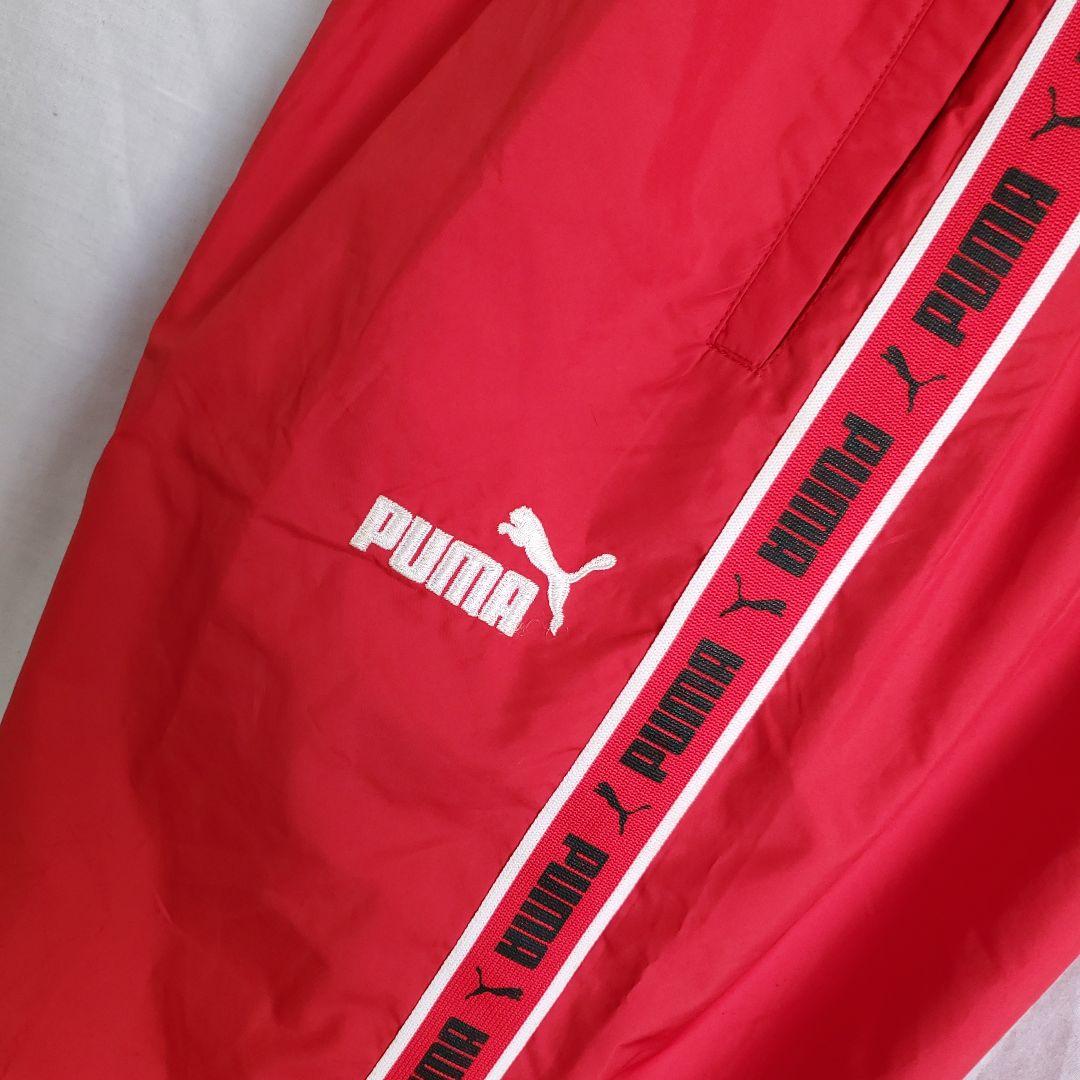 90s/PUMA ビンテージテープロゴ ラインパンツ トラックパンツ ナイロン