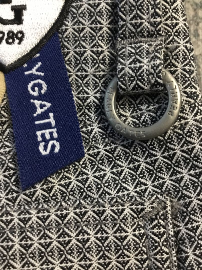 タグ付け☆ PEARLY GATES サイズ0 チェック柄パンツ グレー系