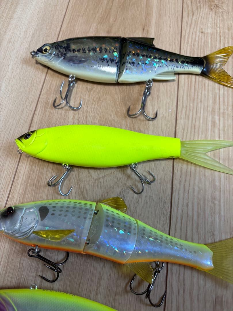 バス釣り　シーバス釣り　ビッグベイト6点セット　島根バケツ