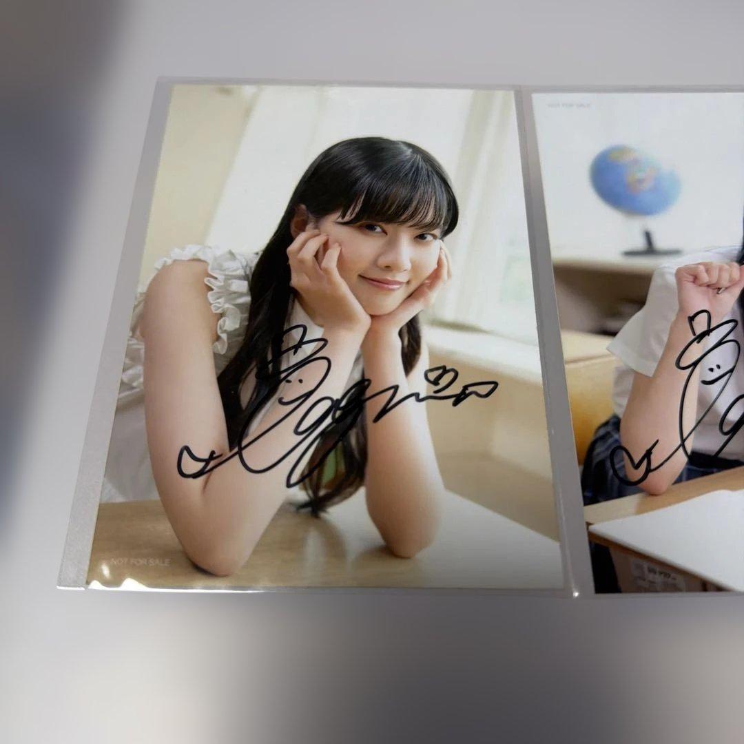 大西亜玖璃　サイン入り　ブロマイド　×2 別売り可