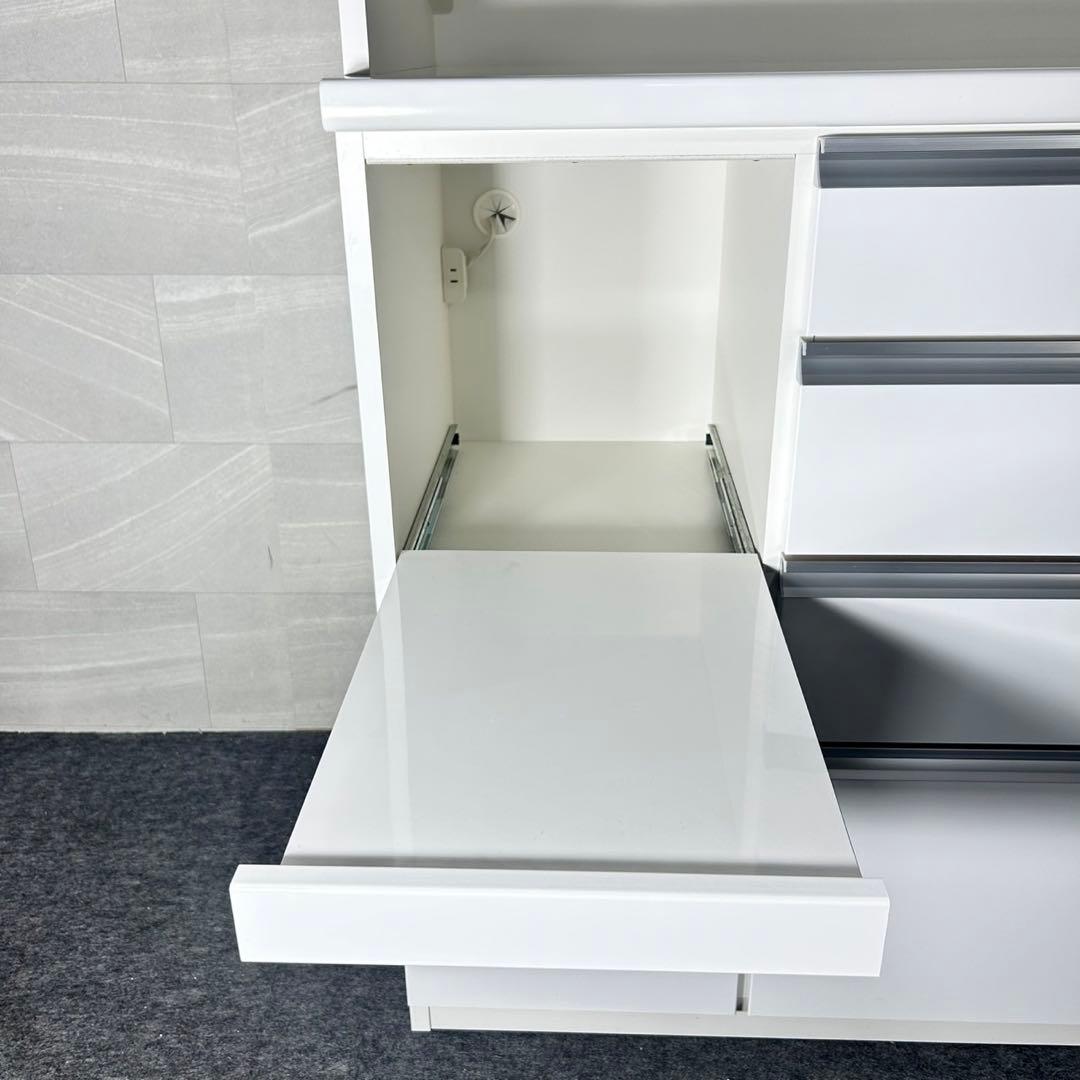 松田家具 食器棚 セラム 幅140cm シンプル キッチン収納 d5140