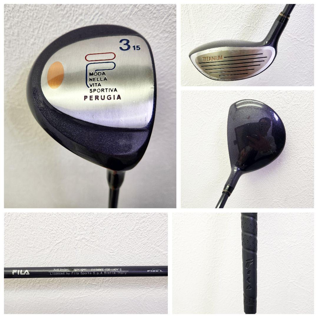 (262)⛳レディースクラブ９本セット　courregesバックでおしゃれに
