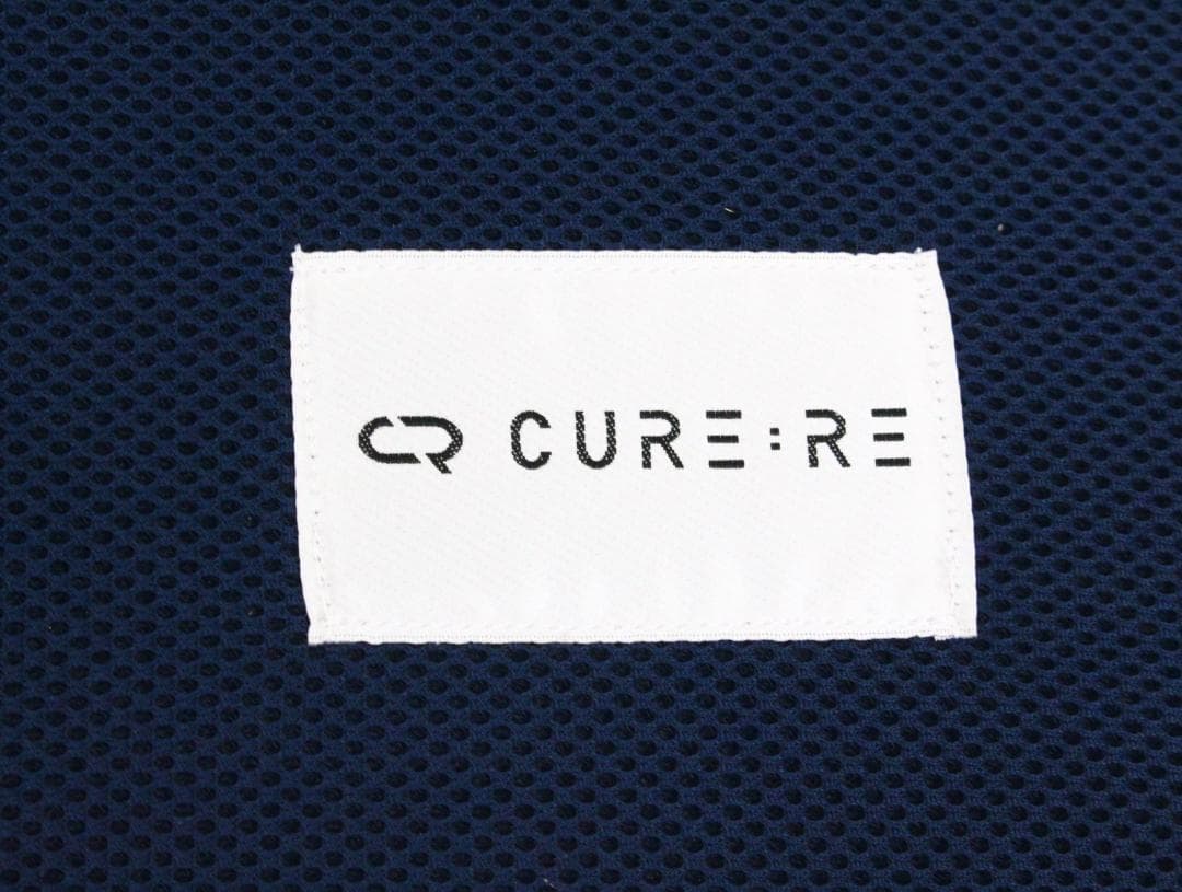 ▲CURE:RE/キュアレ メッシュフットピロー ネイビー 足枕