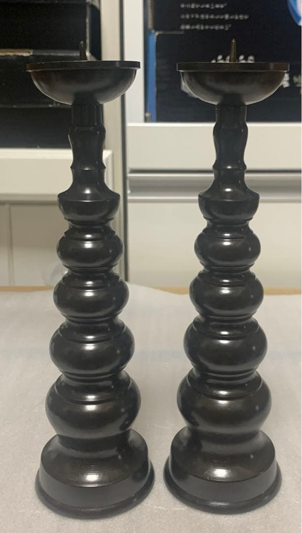 ローソク立て　真鍮　(仏具、仏壇)5