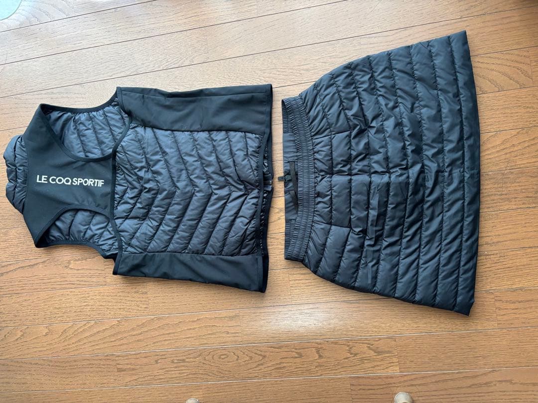 LE COQ SPORTIF ベストとスカートセット M ブラック