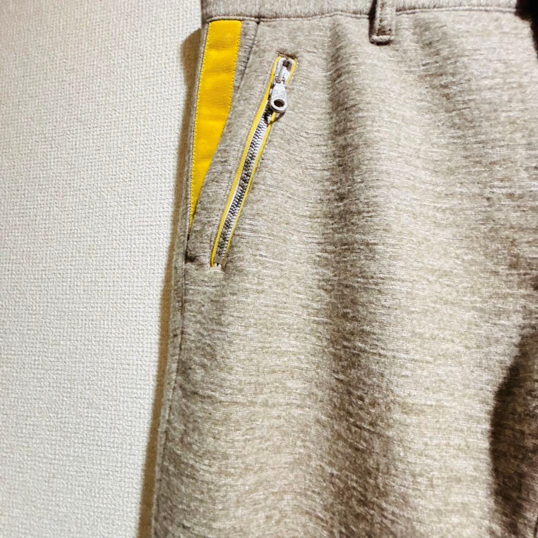 MARK&LONA｜グレー イエローアクセント スポーツ パンツ ゴルフウェア