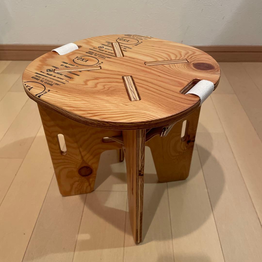 2脚セット 新品 塗装済 YOKA / PANEL STOOL ヨカ ①②