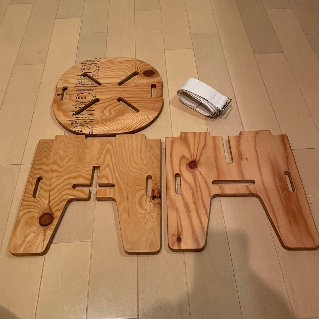 2脚セット 新品 塗装済 YOKA / PANEL STOOL ヨカ ①②