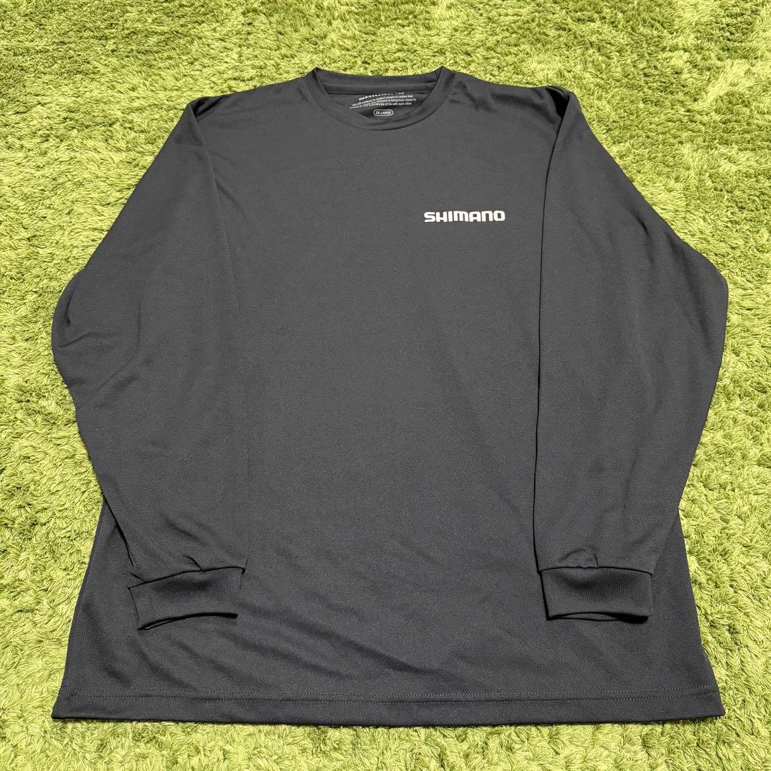 シマノDry 長袖Tシャツ Long Sleeve 2XL ブラック