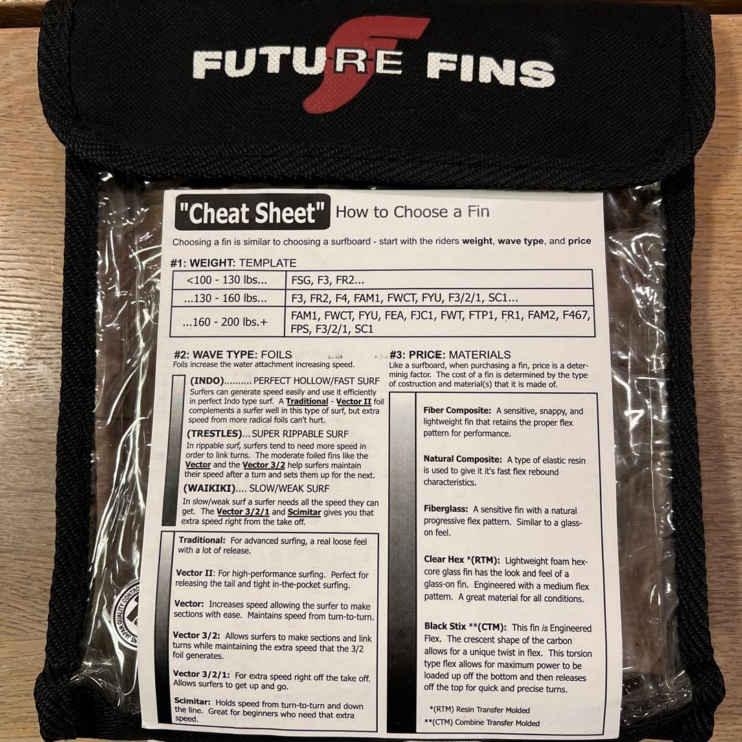 FUTURE FINS トライフィン・ツインフィンセット　未使用品