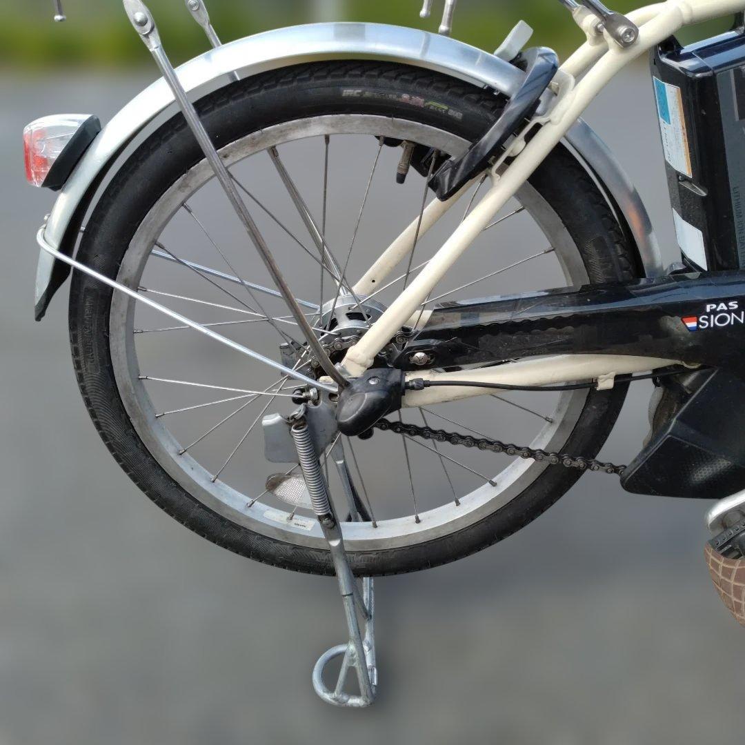 [857]送料無料 ヤマハ PAS SION U 電動自転車 大容量BT付き！