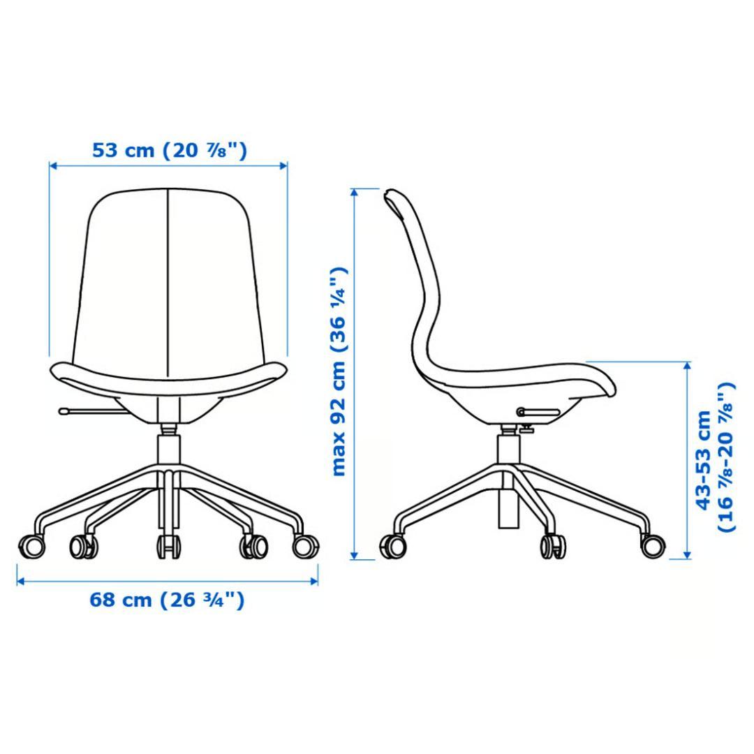 【送料込み】IKEA LÄNGFJÄLL ロングフィエル デスクチェア イケア