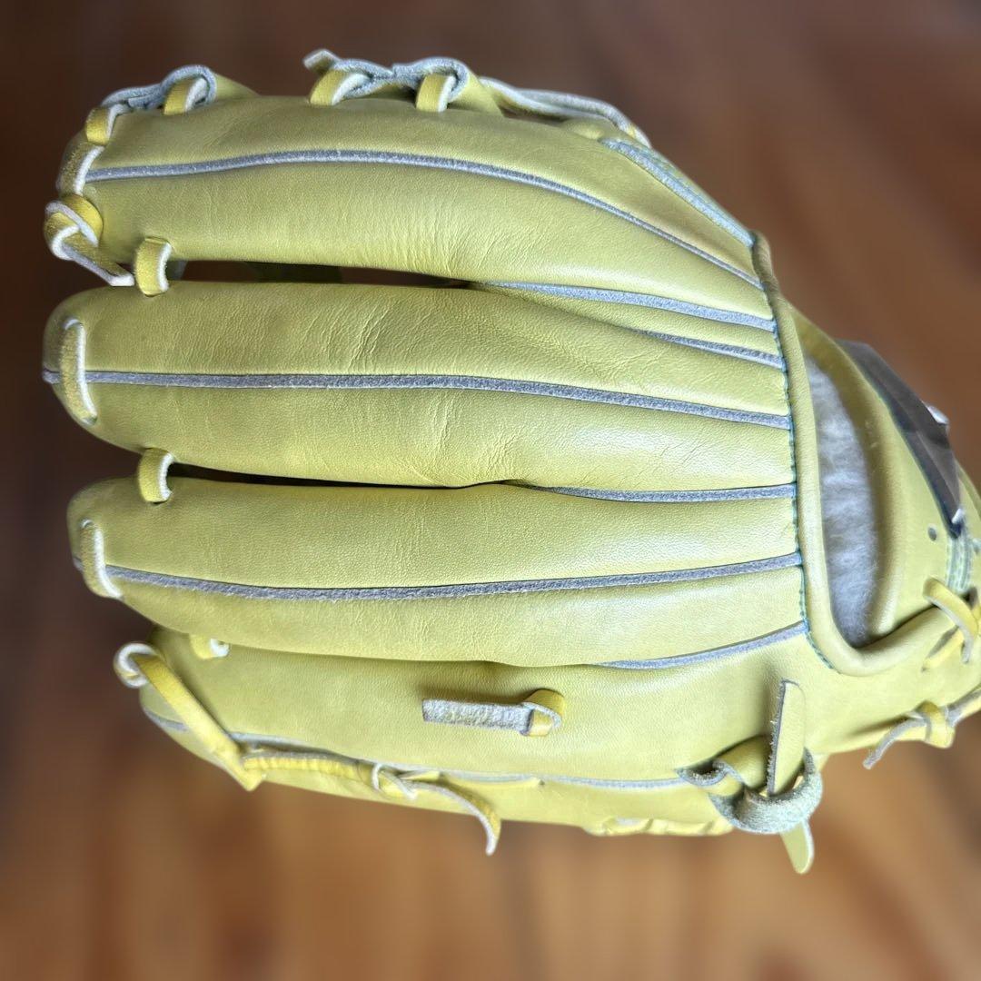 【美品】Mizuno Global Elite 硬式グローブ イエロー