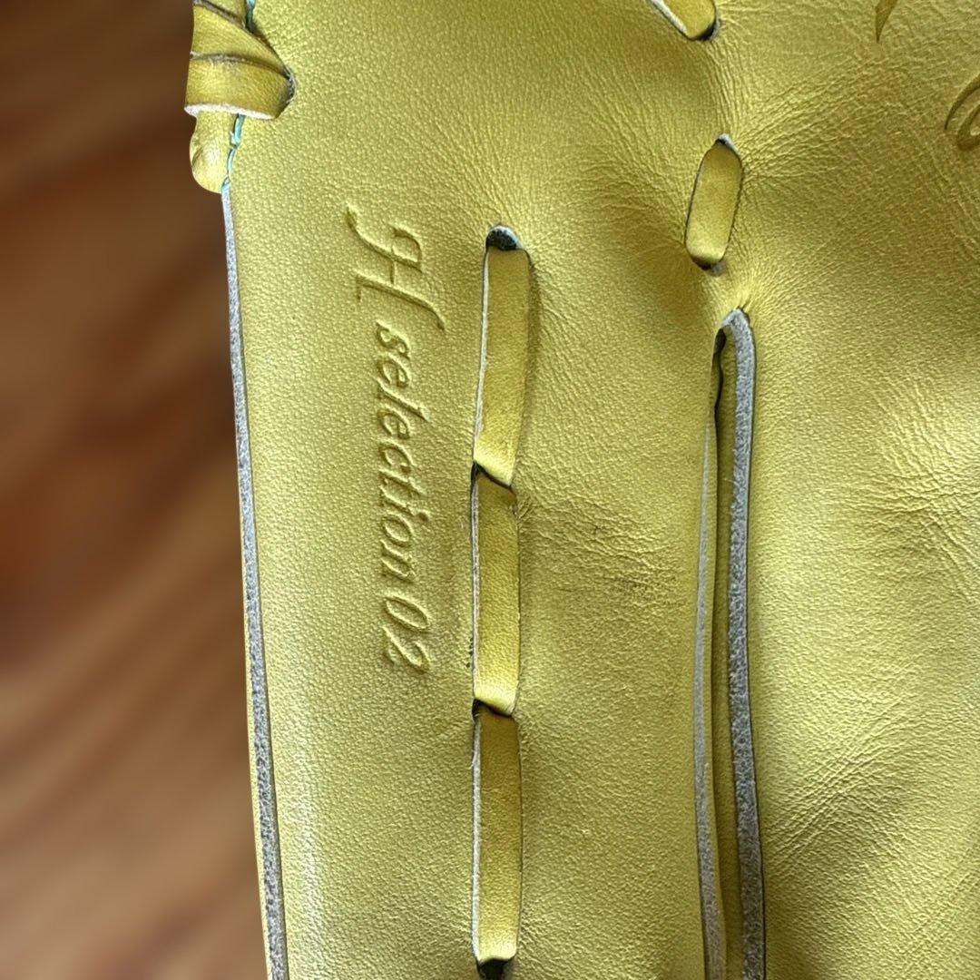 【美品】Mizuno Global Elite 硬式グローブ イエロー