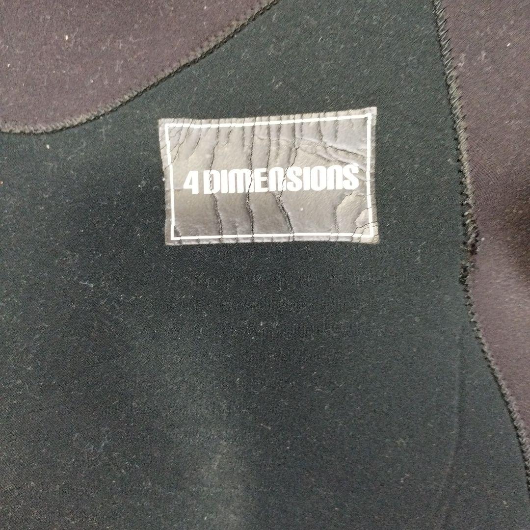 4 DIMENSIONS フルスーツ3mm ブラック ネックエントリー