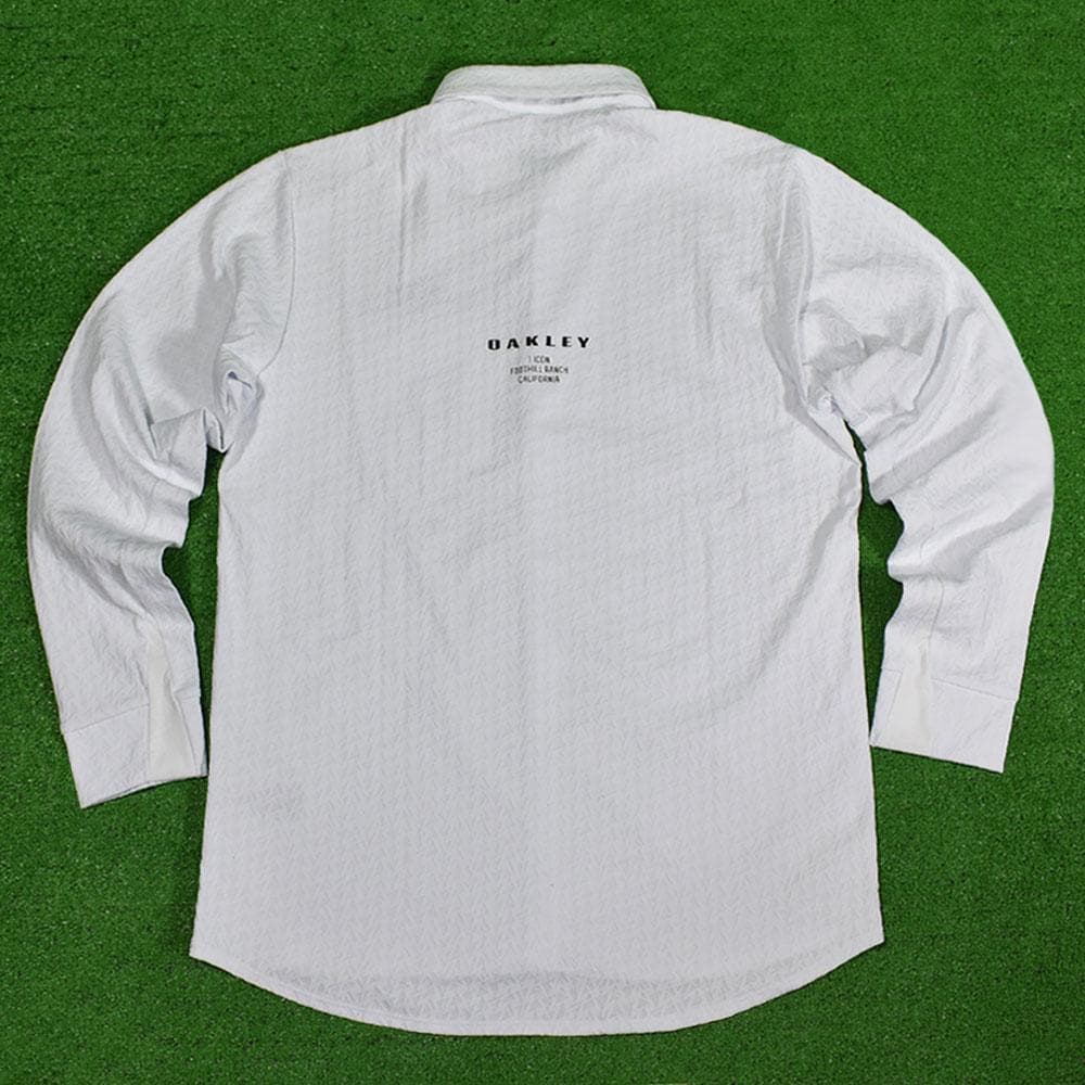 OAKLEY/オークリー ゴルフ 長袖ポロシャツ【ホワイト/XL】新品！