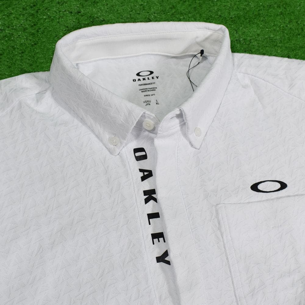 OAKLEY/オークリー ゴルフ 長袖ポロシャツ【ホワイト/XL】新品！