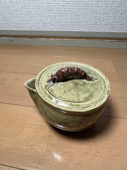 693 希少　虫明焼　備前焼　宝瓶　5客　未使用　　　有田焼