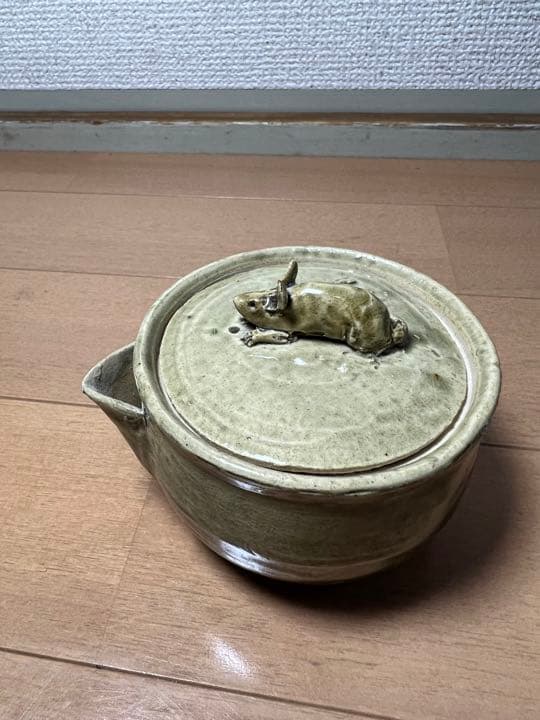 693 希少　虫明焼　備前焼　宝瓶　5客　未使用　　　有田焼