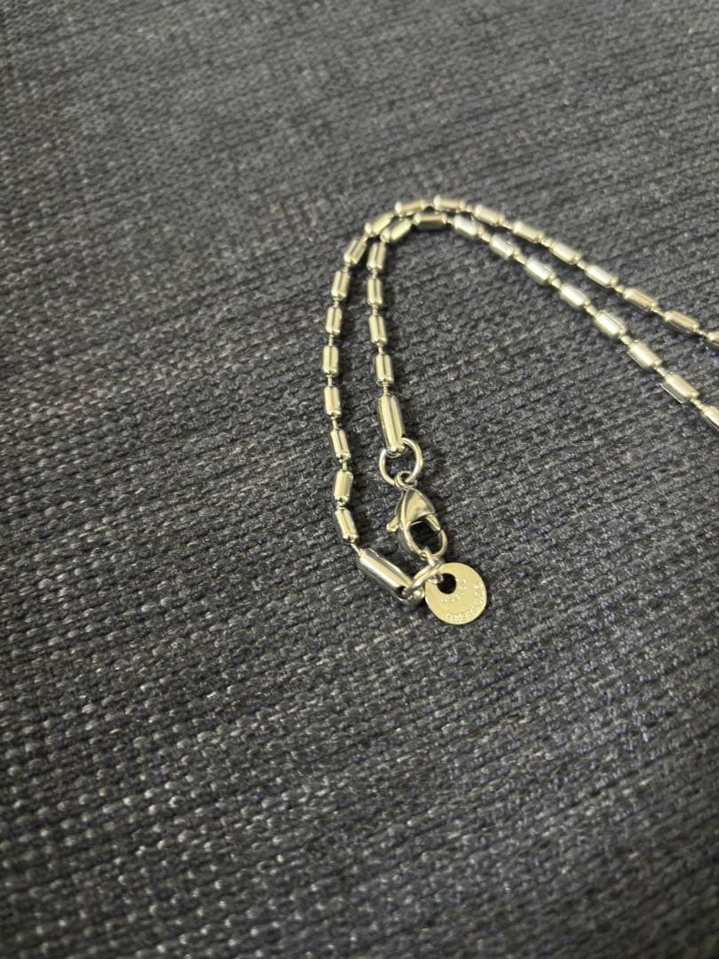 【美品】HEARTZ ハーツ メタリックネックレス 八角形 クローバー 316L