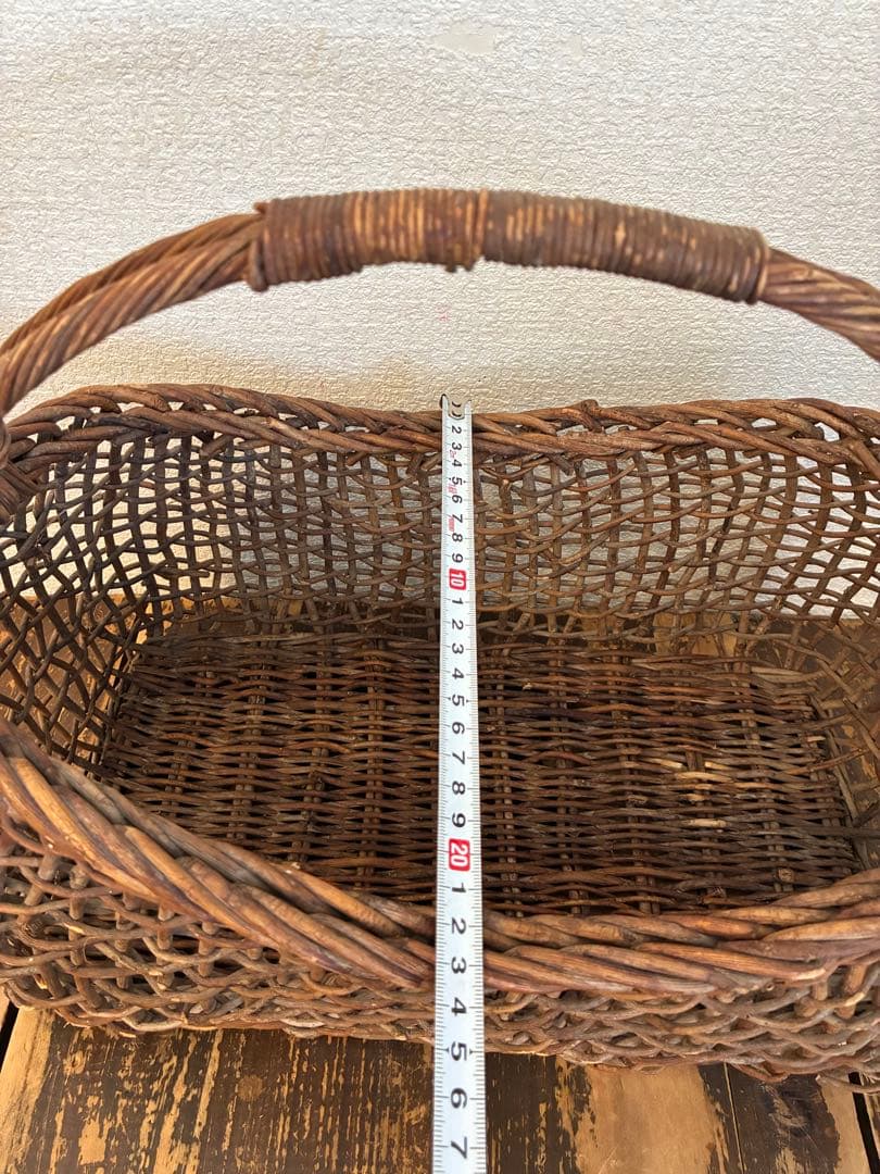あけび　バスケット　籠　カゴバック　レトロ　かご