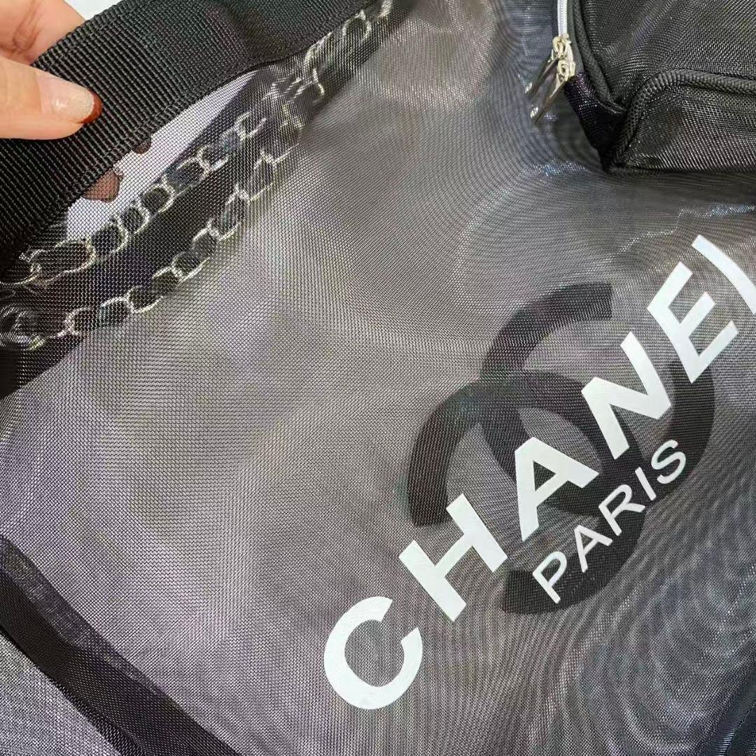 CHANEL ノベルティ メッシュショルダーバッグ 大容量