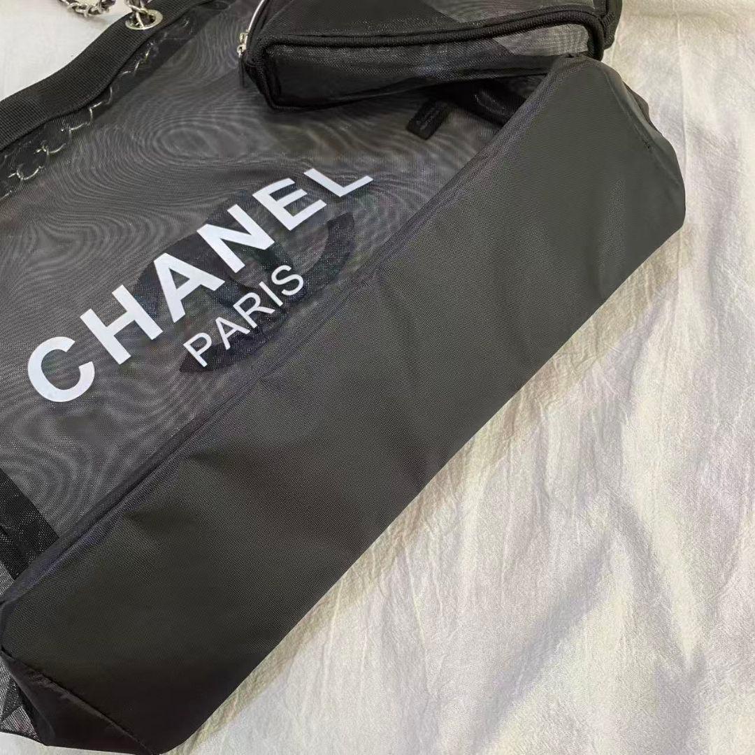 CHANEL ノベルティ メッシュショルダーバッグ 大容量