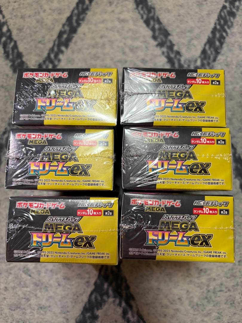 ポケモンカード MEGA ドリームEX 6BOX 新品未開封シュリンク付き