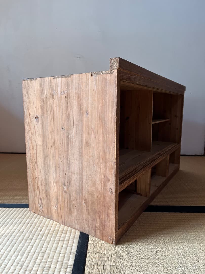 【早い者勝ち】古道具 木製収納棚｜無垢材｜古民家｜ レトロ｜本棚・食器棚・展示棚