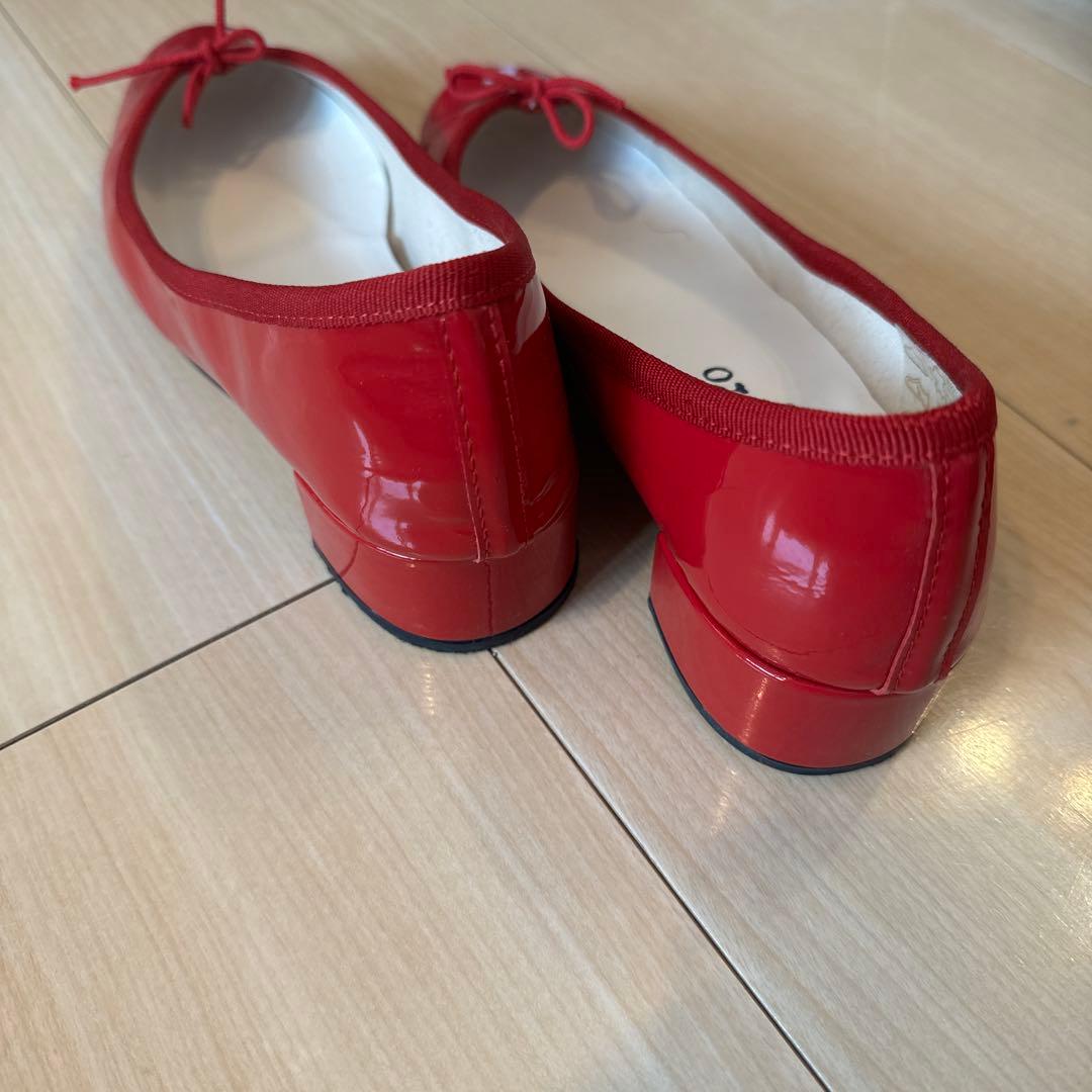 repetto 赤 バレエシューズ 箱付き
