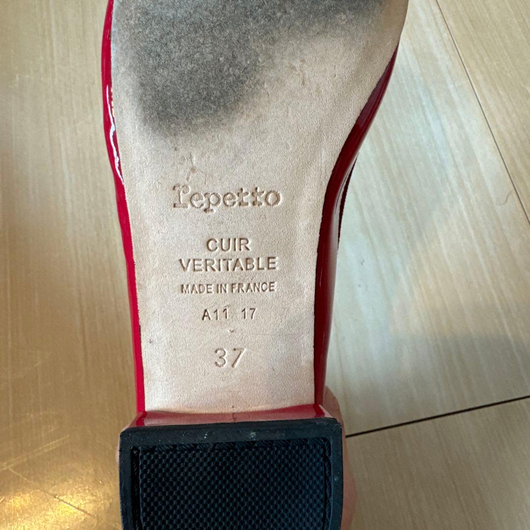 repetto 赤 バレエシューズ 箱付き