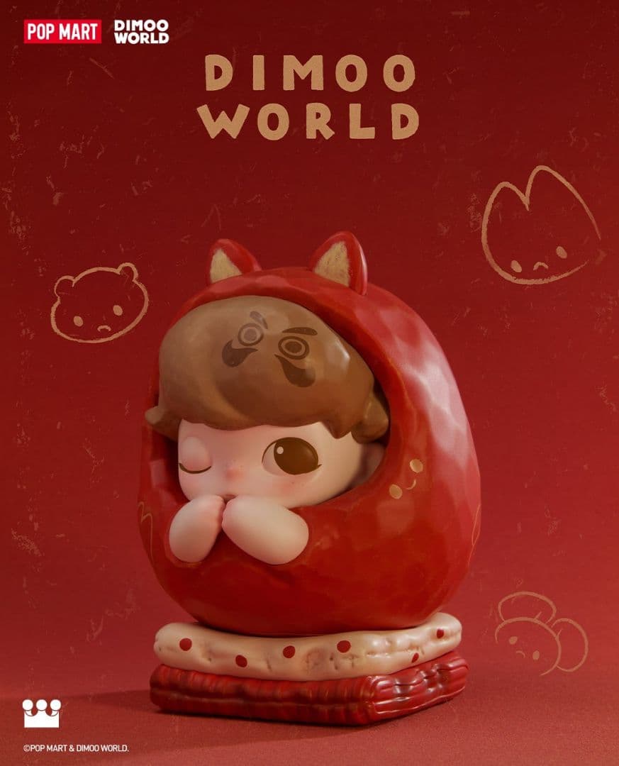 POP MART 正規品 DIMOO WORLD日本限定150体 ダルマ
