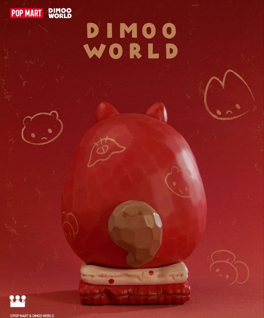 POP MART 正規品 DIMOO WORLD日本限定150体 ダルマ