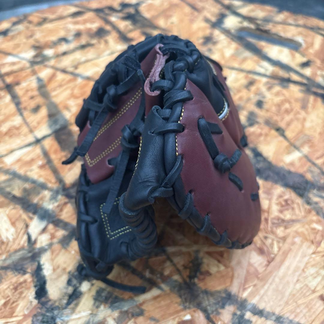 ハタケヤマファーストミット　軟式　黒