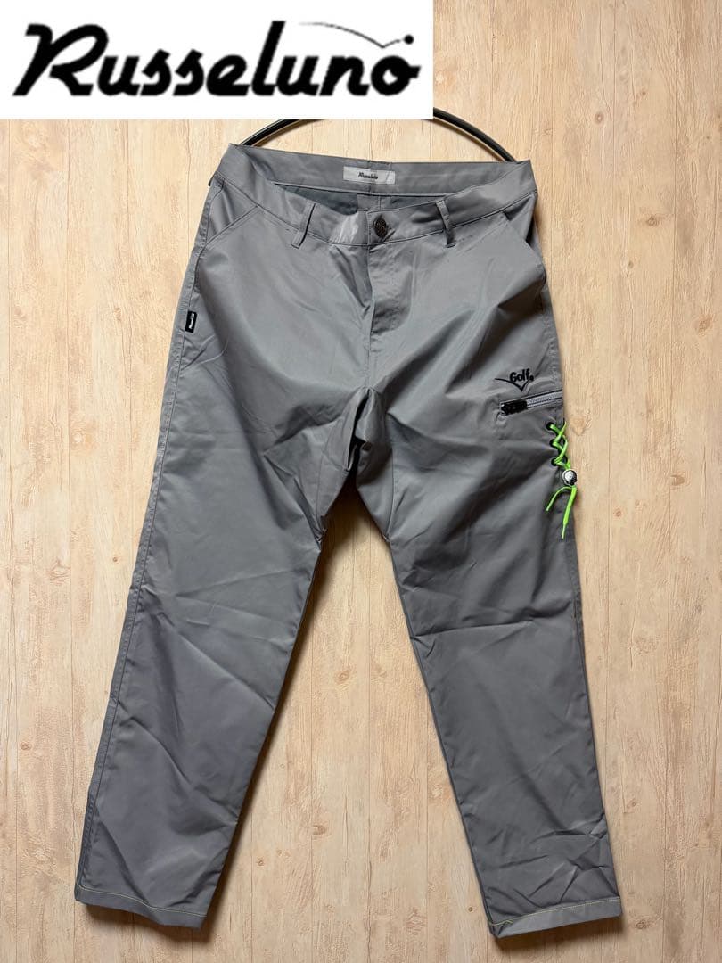 【N.】ラッセルノ ゴルフ パンツ 6 XL グレー 編み上げルチャスカル