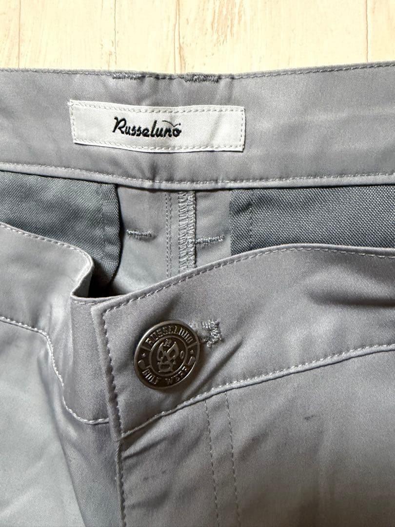 【N.】ラッセルノ ゴルフ パンツ 6 XL グレー 編み上げルチャスカル