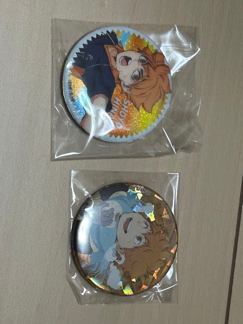 ハイキュー!!日向翔陽 フィギュア＆缶バッジ&カード&キーホルダーセット