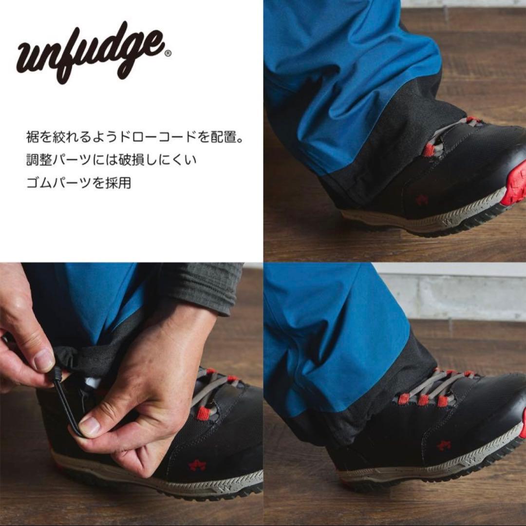 unfudge GENTLE BIB PANTS ブラック Lサイズ 25-26